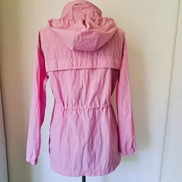 Abercrombie & Fitch Hood jacket Hands Pockets Pink Color Size S - Picture 3 of 9